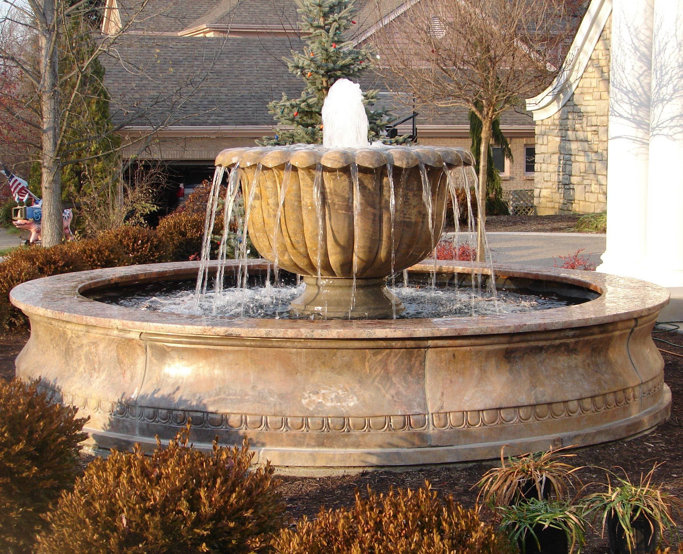 Detail of hand-carved stonework